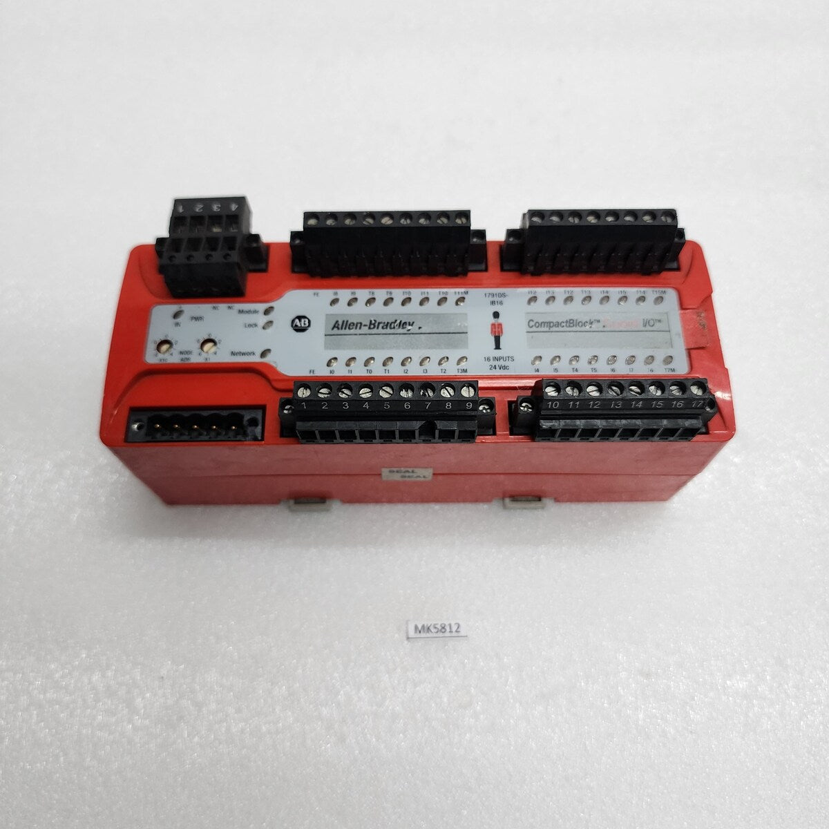 ALLEN BRADLEY CAT 1791DS-IB16 SER A GUARD I/O 16-POINT DIGITAL COMB MODULE