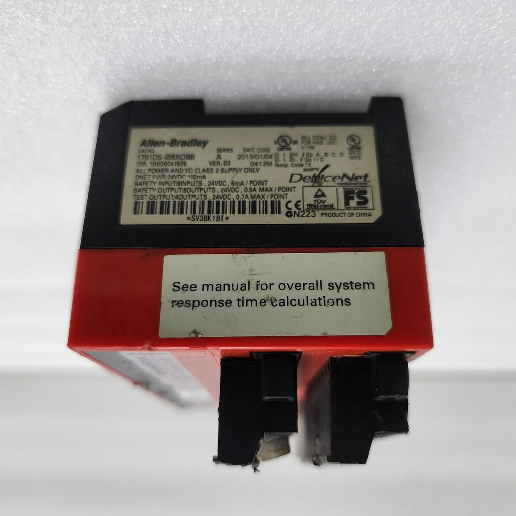 ALLEN BRADLEY CAT 1791DS-IB8XOB8 GUARD I/O DEVICE NET SAFETY MODULE