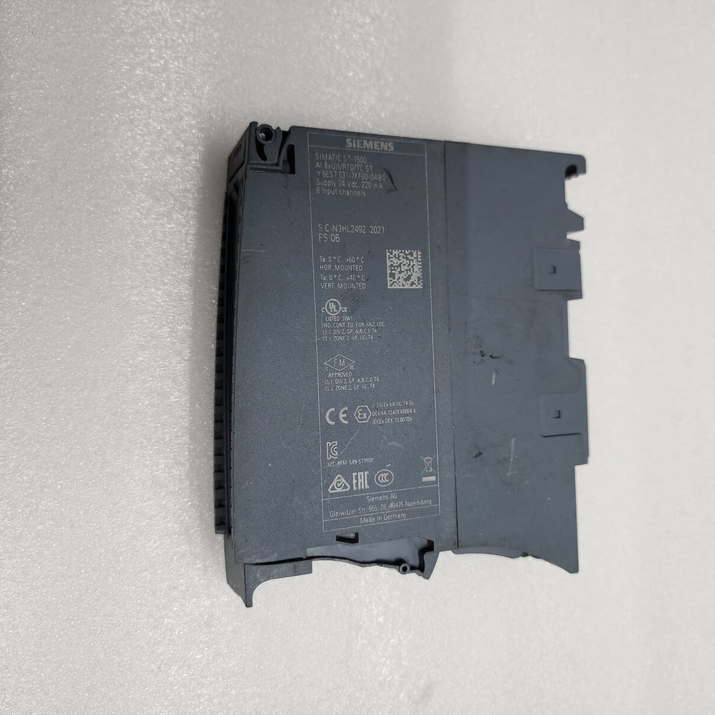 SIEMENS SIMATIC S7-1500 6ES7 531-7KF00-0AB0 8CH ANALOG INPUT  U/I/RTD/TC ST 24VD