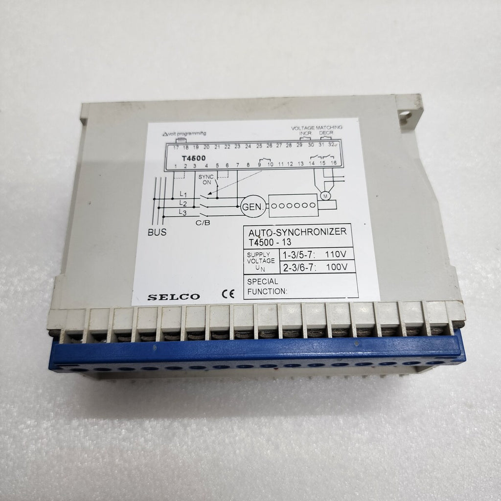 SELCO T4500-13  AUTO SYNCHRONIZER 100-110V