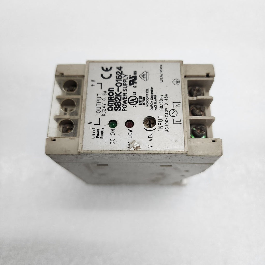 OMRON S82K-01524 POWER SUPPLY 24VDC 0.6A