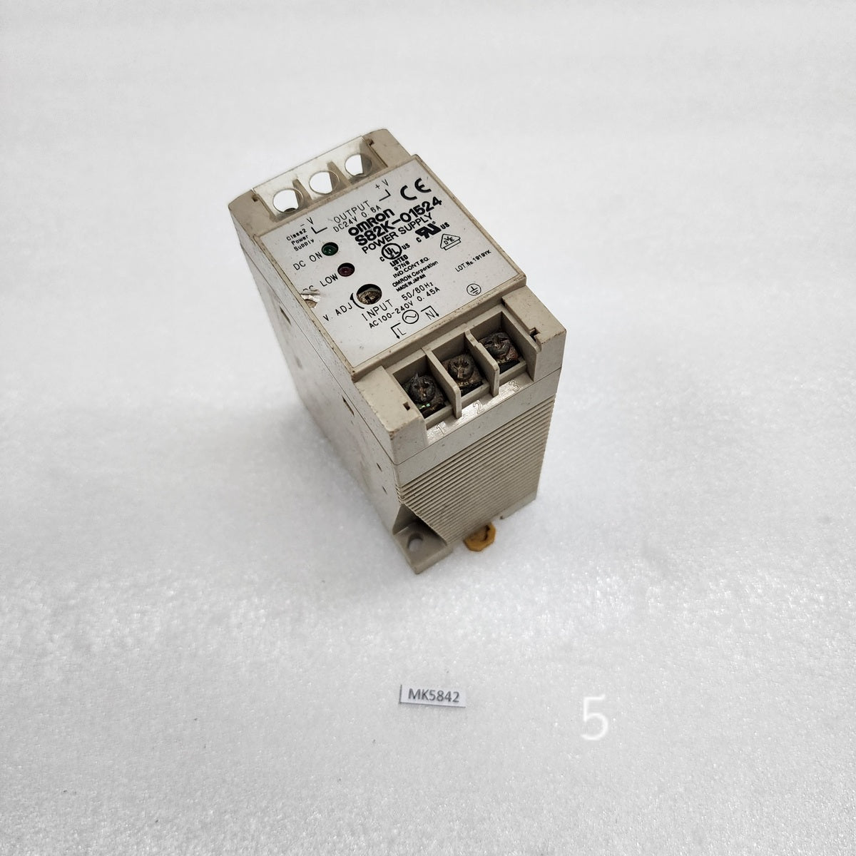 OMRON S82K-01524 POWER SUPPLY 24VDC 0.6A
