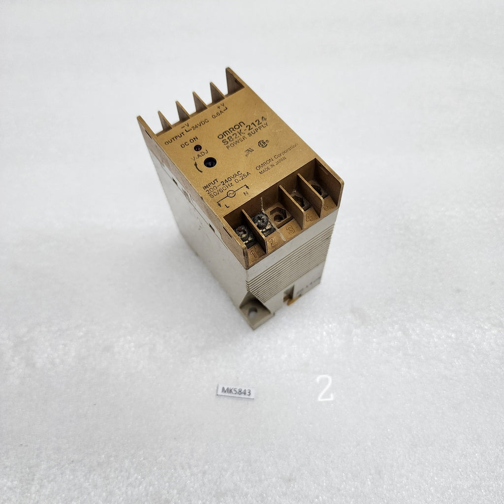 OMRON S82K-2124 POWER SUPPLY 24VDC 0.6A S82K2124