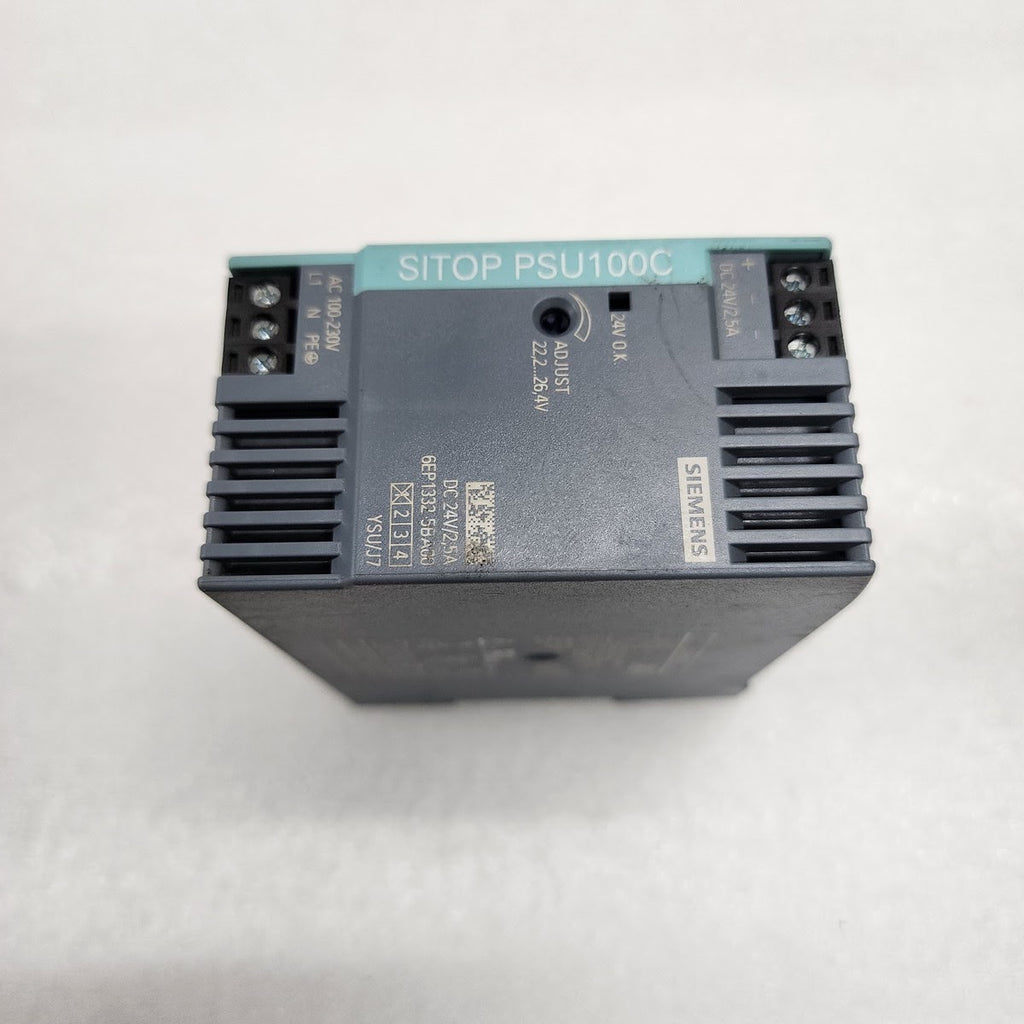 SIEMENS SIMATIC PSU100C POWER SUPPLY 6EP1332-5BA00 24VDC 2.5A