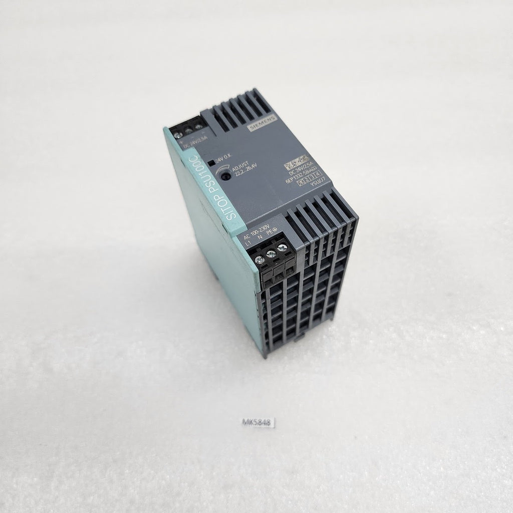 SIEMENS SIMATIC PSU100C POWER SUPPLY 6EP1332-5BA00 24VDC 2.5A