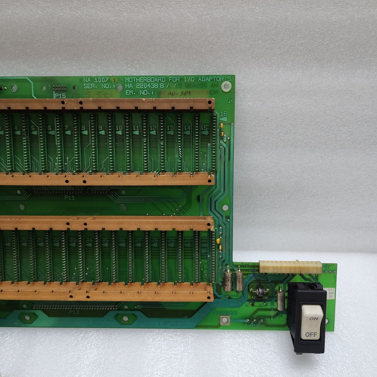 NORCONTROL AUTOMATION HA 220438 B MOTHERBOARD FOR I/O ADAPTOR
