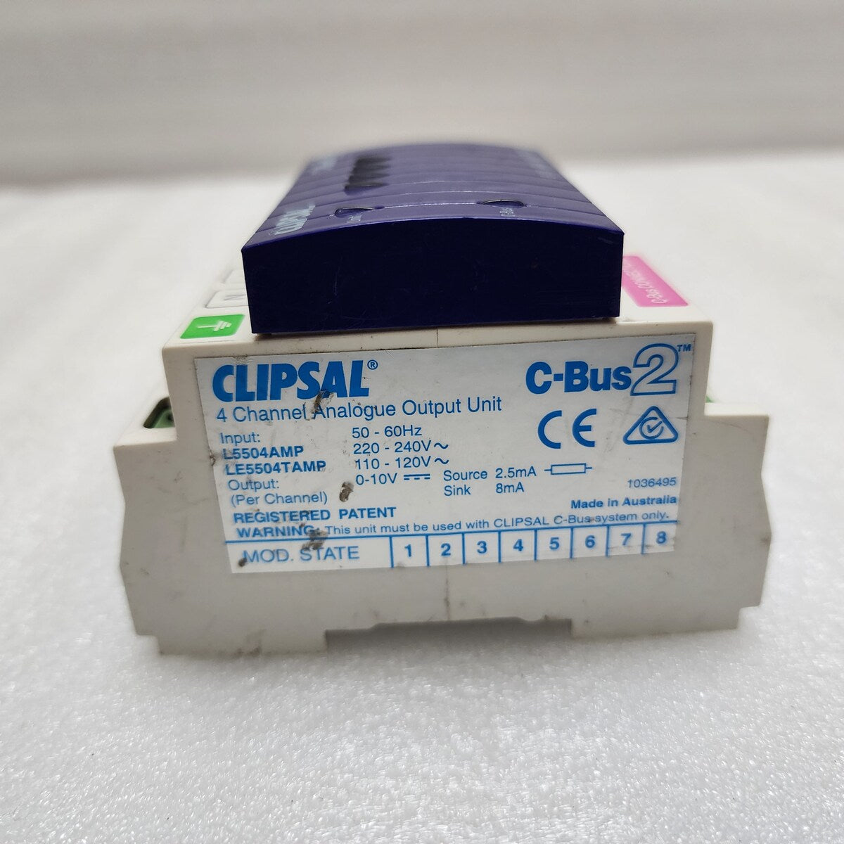 CLIPSAL L5504AMP 4-CH ANALOGUE OUTPUT UNIT LE5504TAMP 110-120V/220-240V