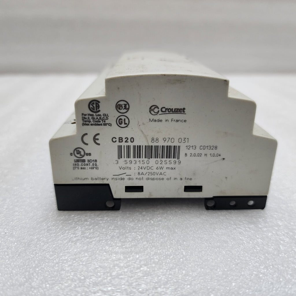 CROUZET CB20 MILLENIUM 3 PLC CONTROLLER 88970031 FOR PARTS NON WORKING