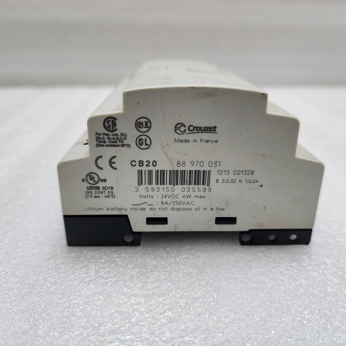 CROUZET CB20 MILLENIUM 3 PLC CONTROLLER 88970031 FOR PARTS NON WORKING