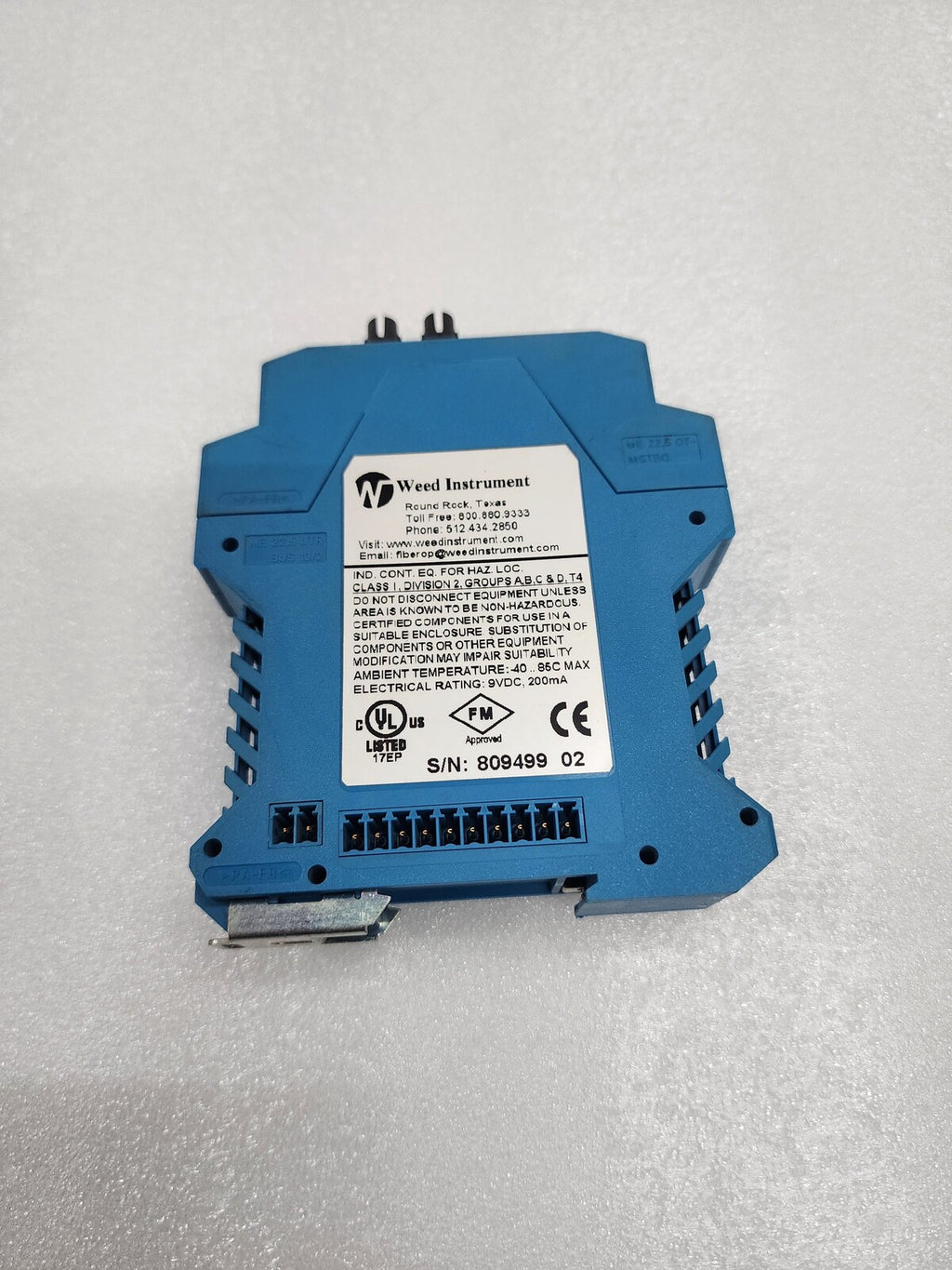 WEED INSTRUMENT 2E55 MEDIA CONVERTER 1300nm MM ST EOTEC2000