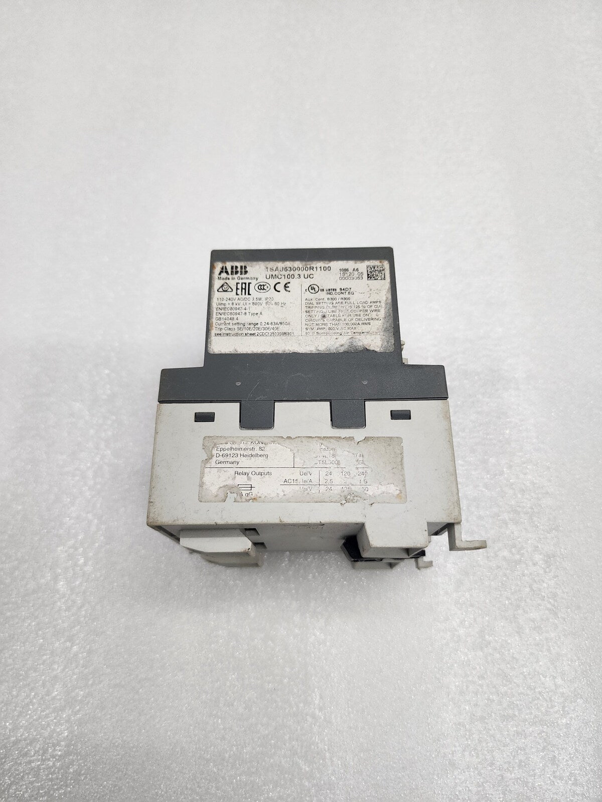 ABB UMC100.3 UC & PDP32 A3 INTELLIGENT MOTOR CONTROLLER 1SAJ530000R1100 & 1SAJ24