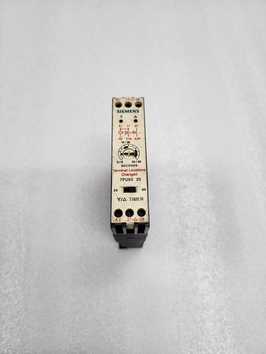SIEMENS 7PU60 20-3NN2 TIMER 2-20S/6-60S