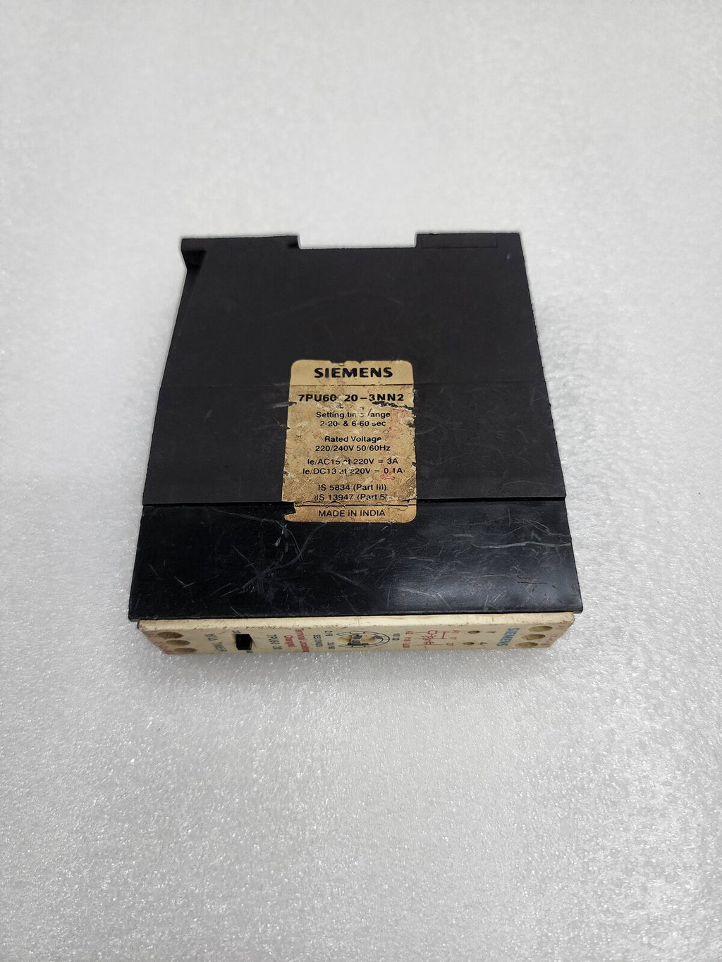SIEMENS 7PU60 20-3NN2 TIMER 2-20S/6-60S