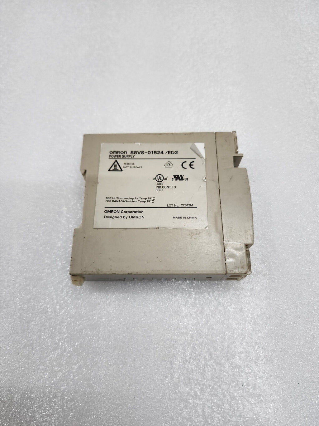 OMRON S8VS-01524 POWER SUPPLY 24VDC 0.65A