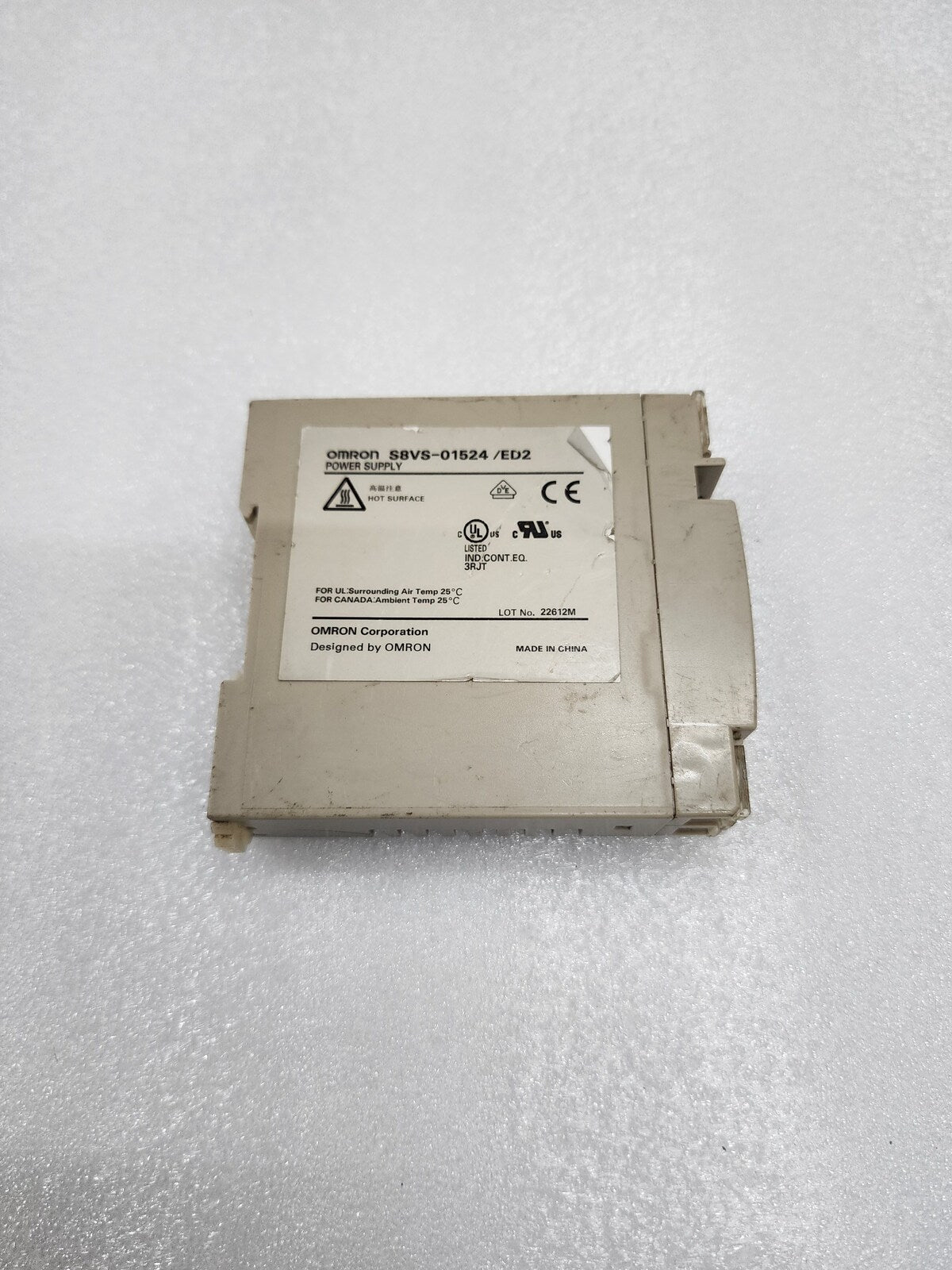 OMRON S8VS-01524 POWER SUPPLY 24VDC 0.65A