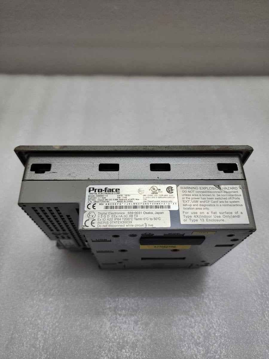 PROFACE 3280007-13 HMI OPERATOR PANEL AGP3301-L1-D24 24V DC REQUIRE REPAIRING