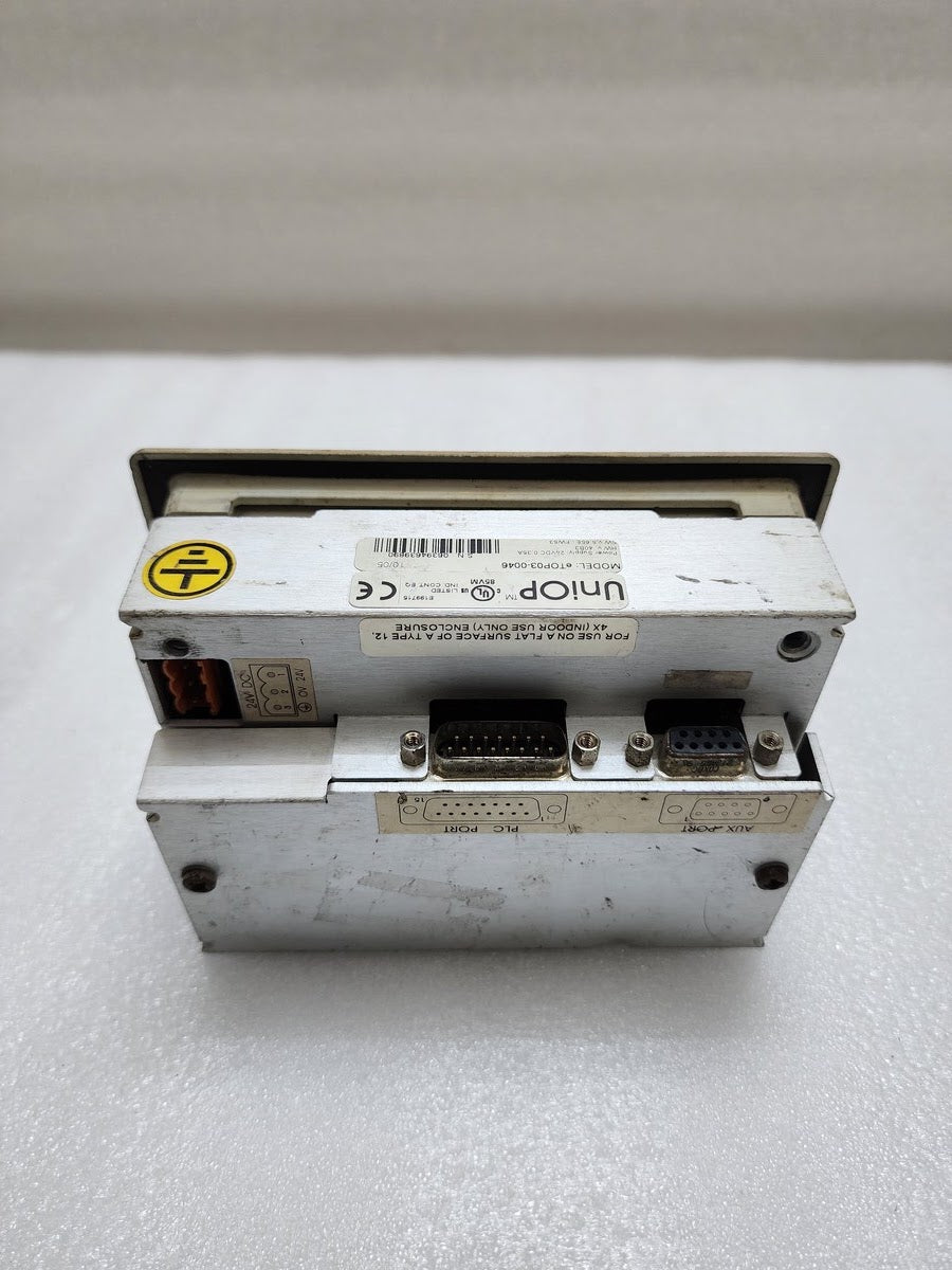 UNIOP ETOP03-0046 OPERATOR PANEL HMI 24VDC DISPLAY NOT WORKING