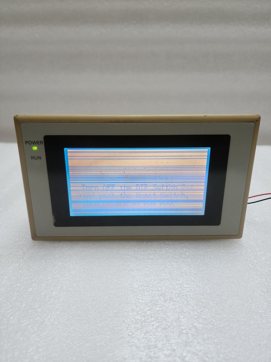 OMRON NT20S-ST121-V1 INTERACTIVE DISPLAY 24VDC 10W DISPLAY REQUIRES REPAIRING