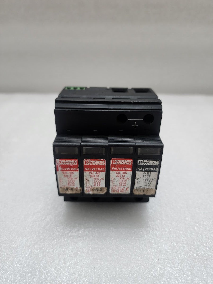 PHOENIX CONTACT VAL-MS 320/3+1/FM TYPE 2 SURGE ARRESTER 2859181 WITH VAL-MS 320