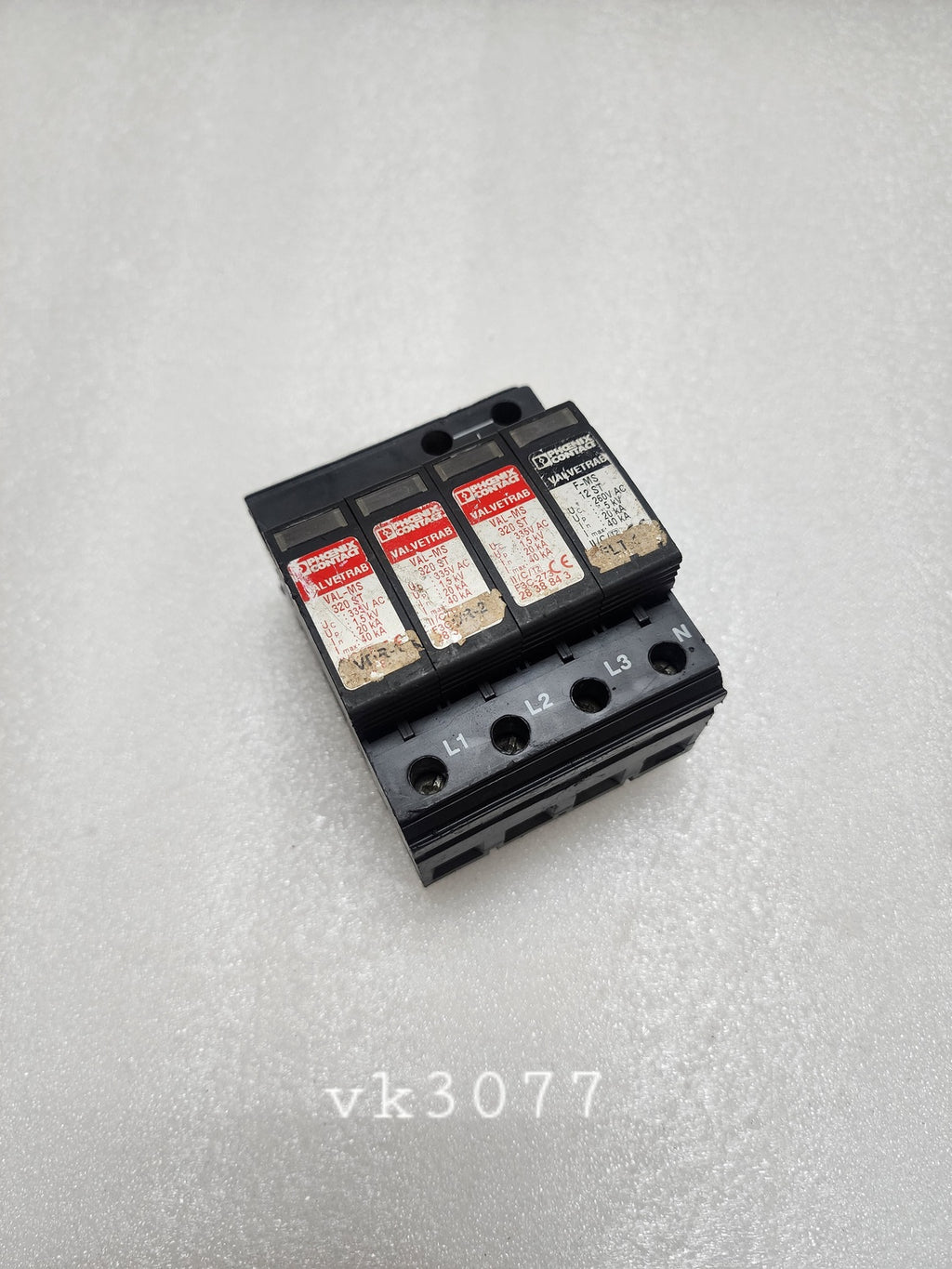 PHOENIX CONTACT VAL-MS 320/3+1/FM TYPE 2 SURGE ARRESTER 2859181 WITH VAL-MS 320
