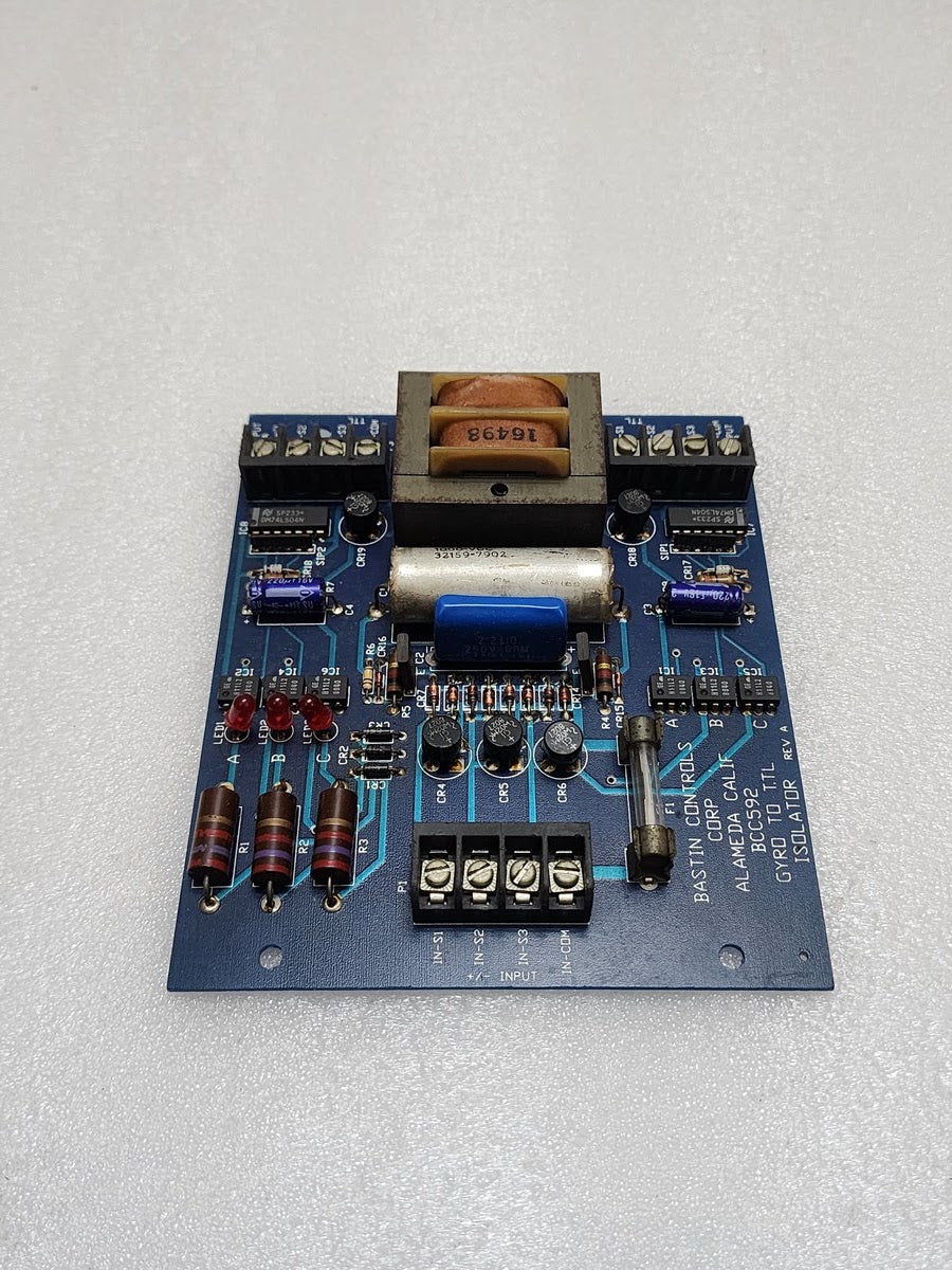 BASTIN CONTROLS CORP BCC592 REV A ALAMEDA CALIF GYRO TO TTL ISOLATOR