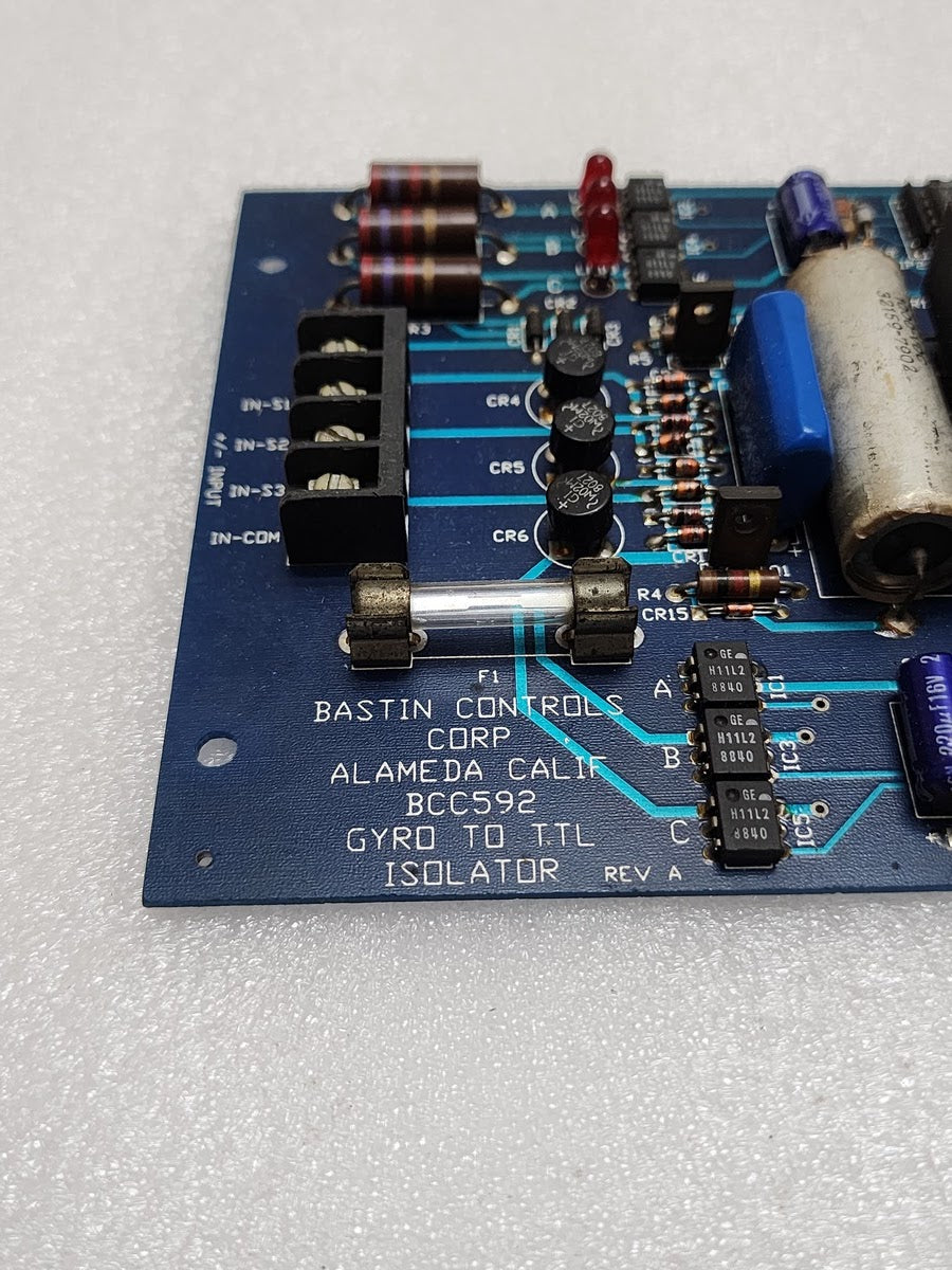 BASTIN CONTROLS CORP BCC592 REV A ALAMEDA CALIF GYRO TO TTL ISOLATOR