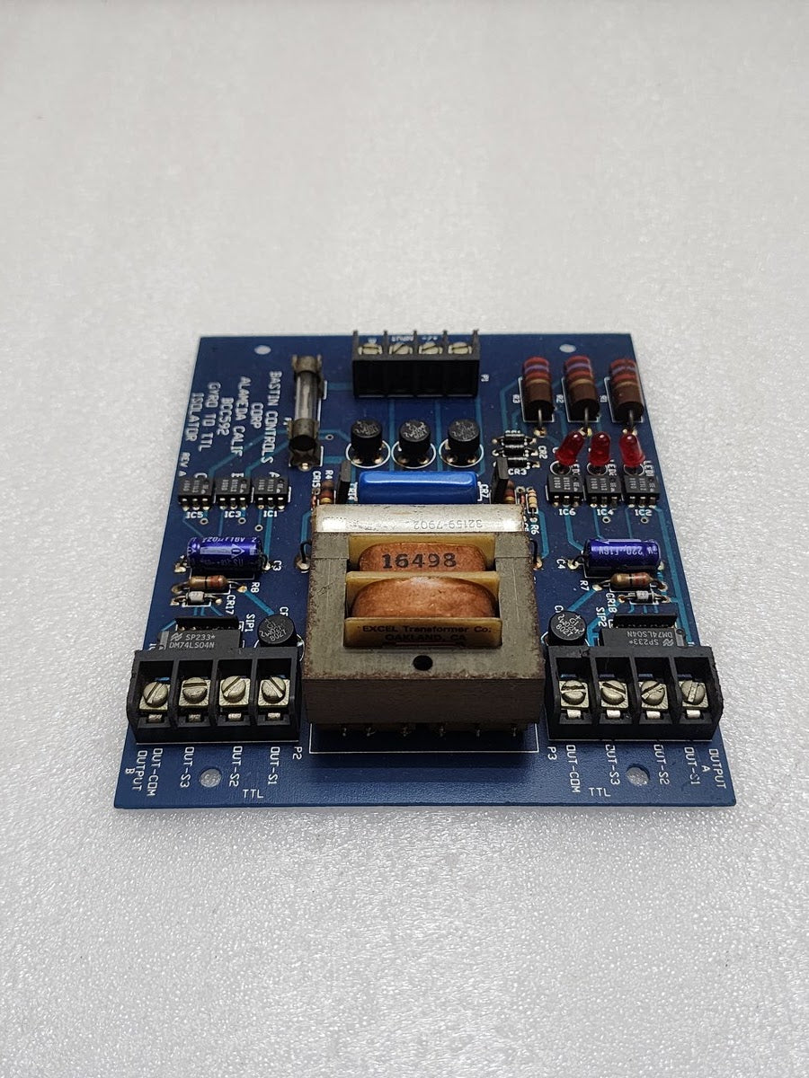 BASTIN CONTROLS CORP BCC592 REV A ALAMEDA CALIF GYRO TO TTL ISOLATOR