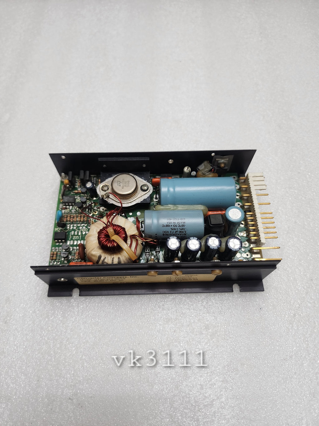 CONVERTER CONCEPTS VT25-373-99/X9 POWER SUPPLY
