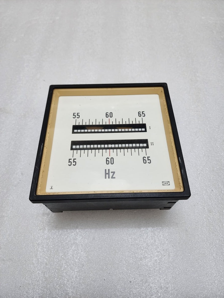 DEIF DOUBLE FREQUENCY METER 55-65Hz 2x21 60611-1