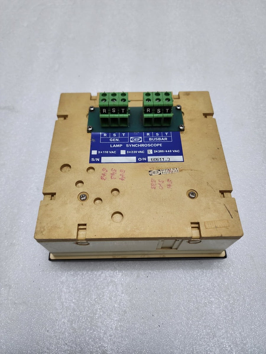 DEIF 60611.3 LAMP SYNCHROSCOPE 3 X 380/440VAC