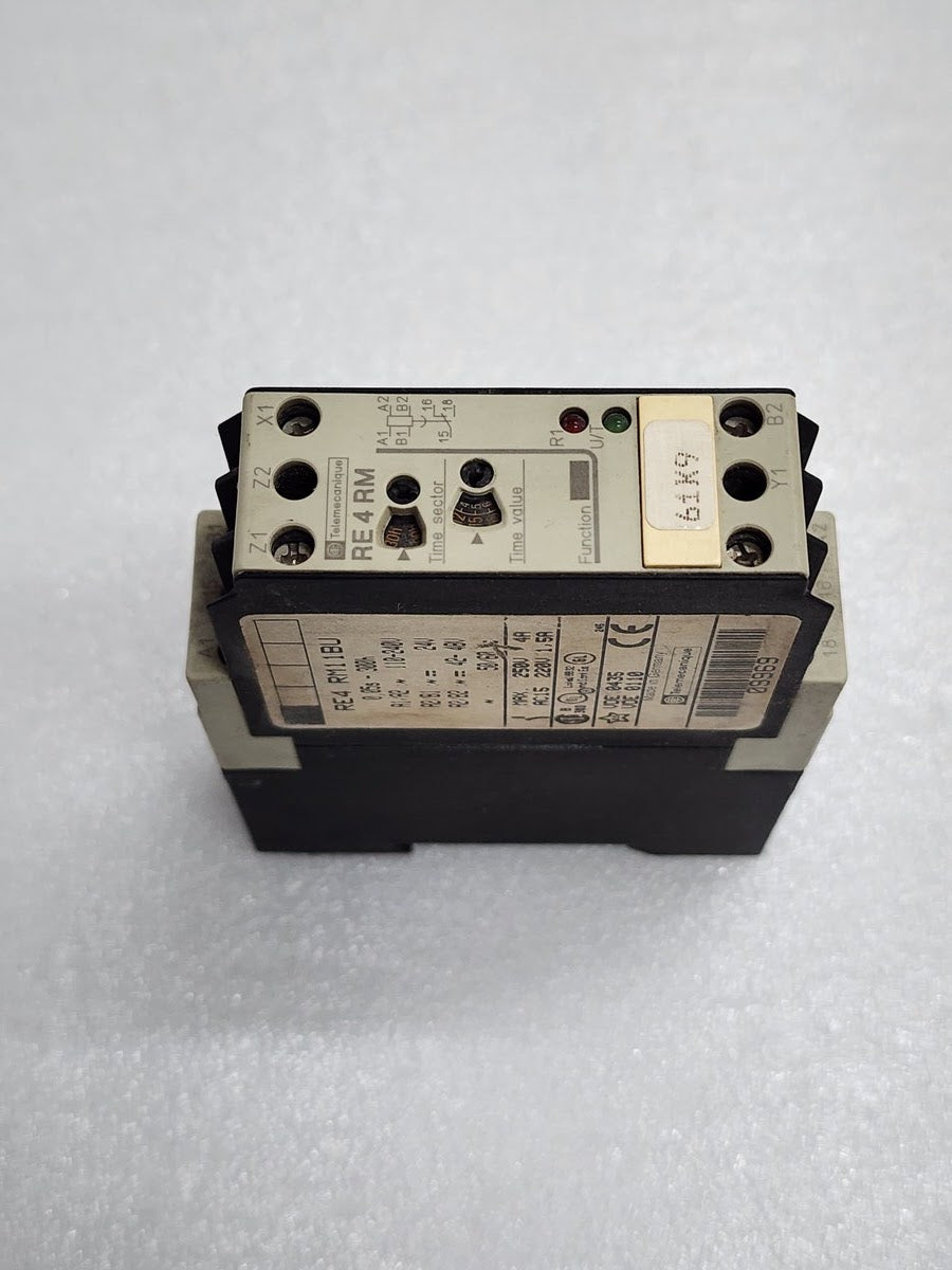 TELEMECANIQUE RE4 RM11BU TIME DELAY RELAY 09969 110-240VAC/24V AC-DC/42-48V AC-D