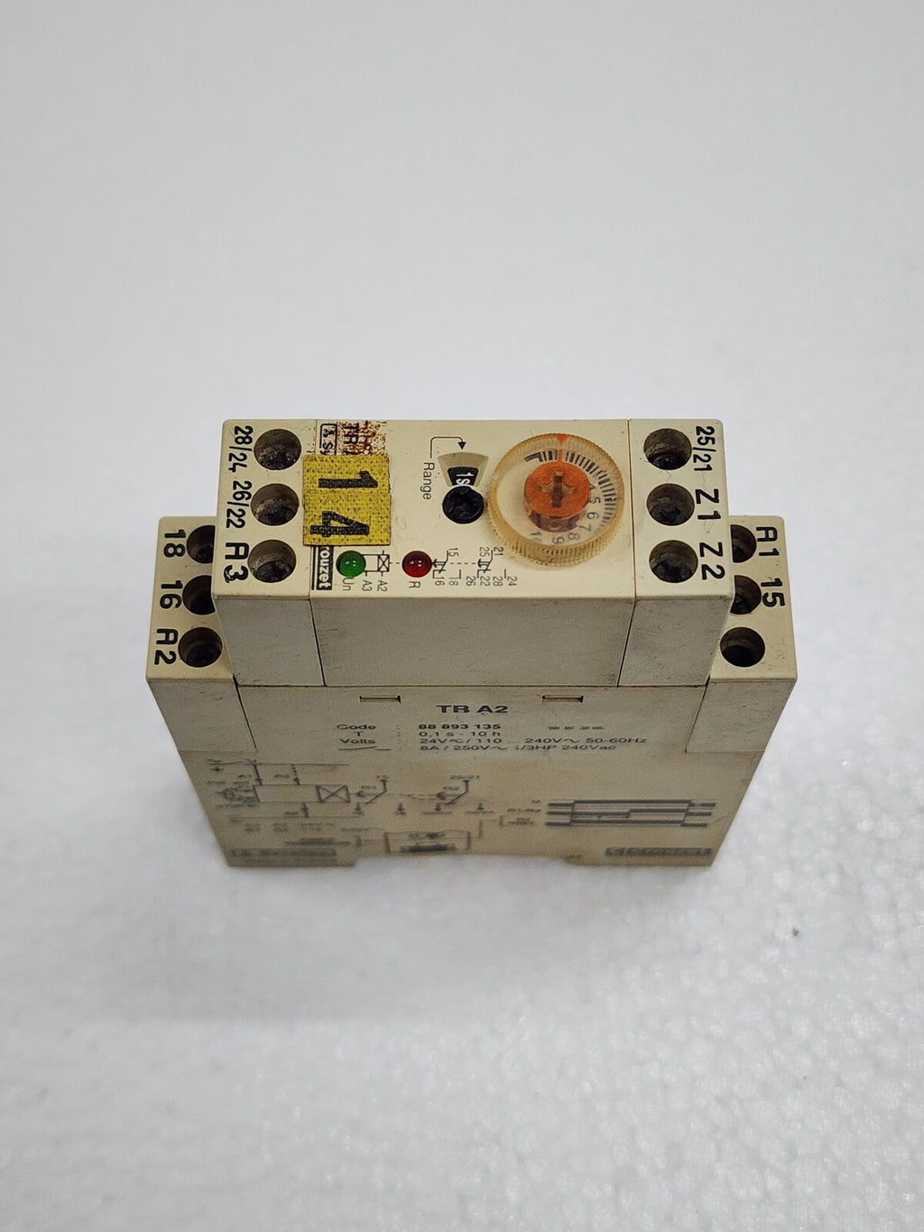 CROUZET SYRELEC TR A2 TIME DELAY RELAY 88 893 135 24VAC-DC/240VAC