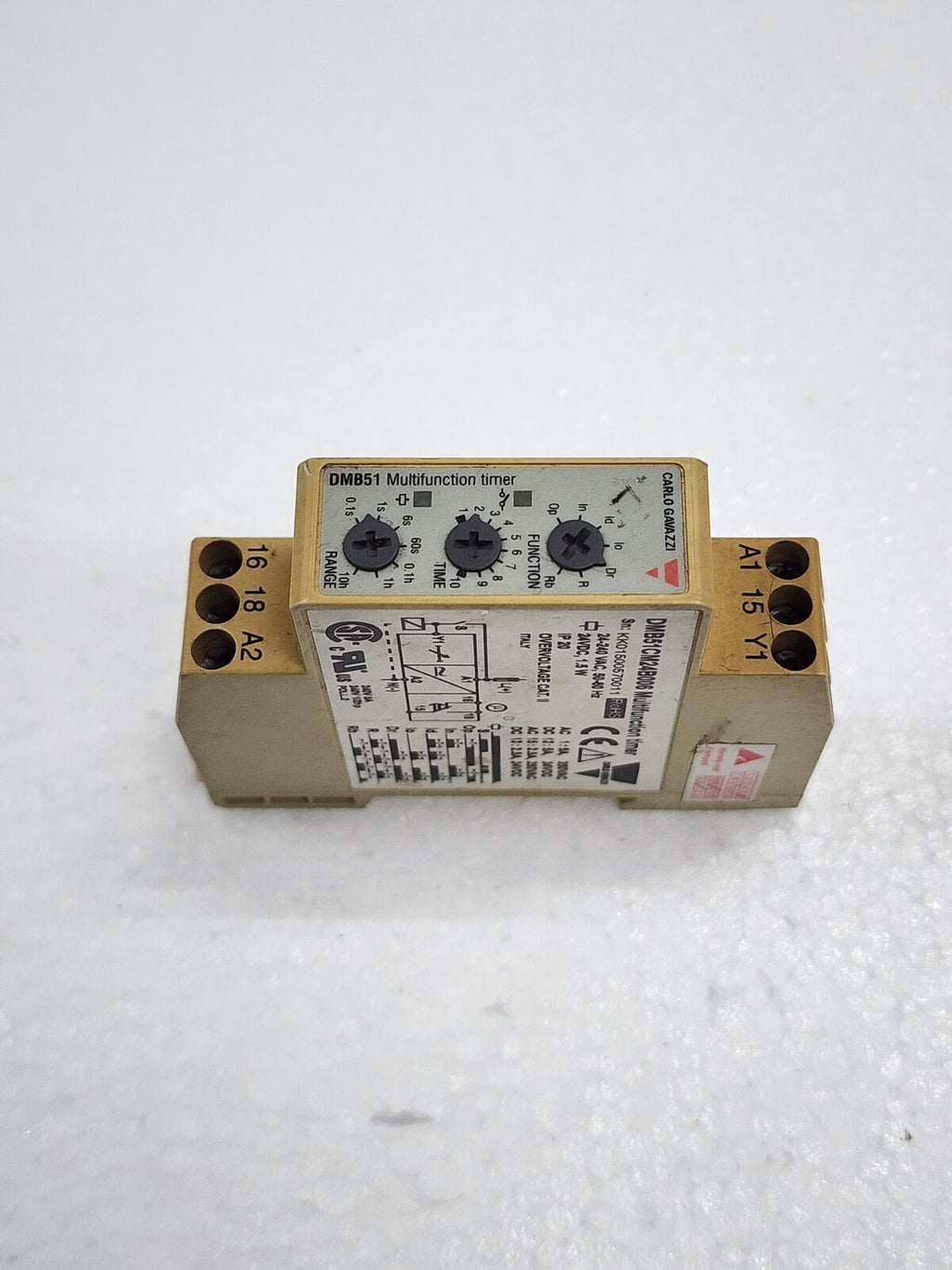 CARLO GAVAZZI DMB51CM24B006 MULTIFUNCTION TIMER 24-240VAC / 24VDC