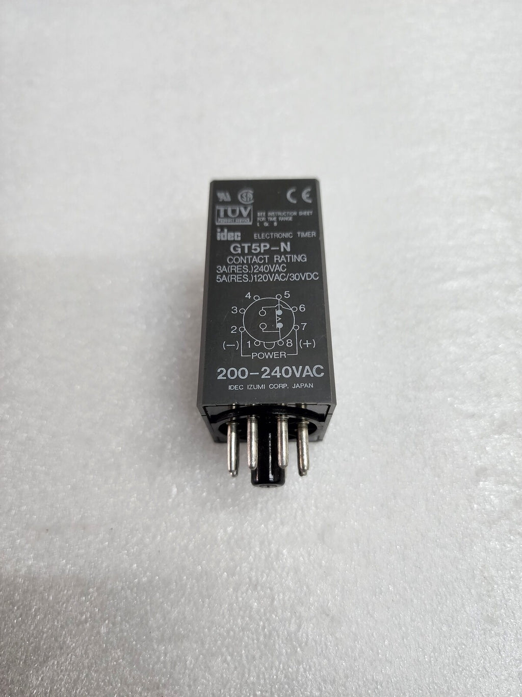 IDEC GT5P-N ELECTRONIC TIMER 200-240VAC 0-60SEC