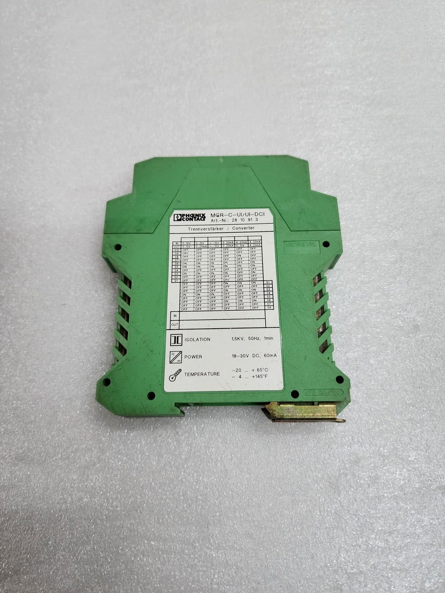 Phoenix Contact MCR-C-UI-UI-DCI Signal Conditioning Module 2810913 MCRCUIUIDCI