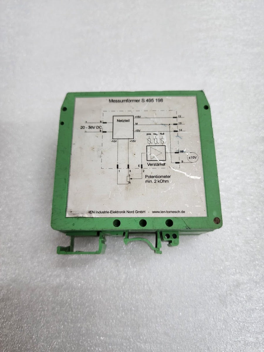 IEN INDUSTRIE ELEKTRONIK NORD S 495 198 MESSUMFORMER - BODY DAMAGE