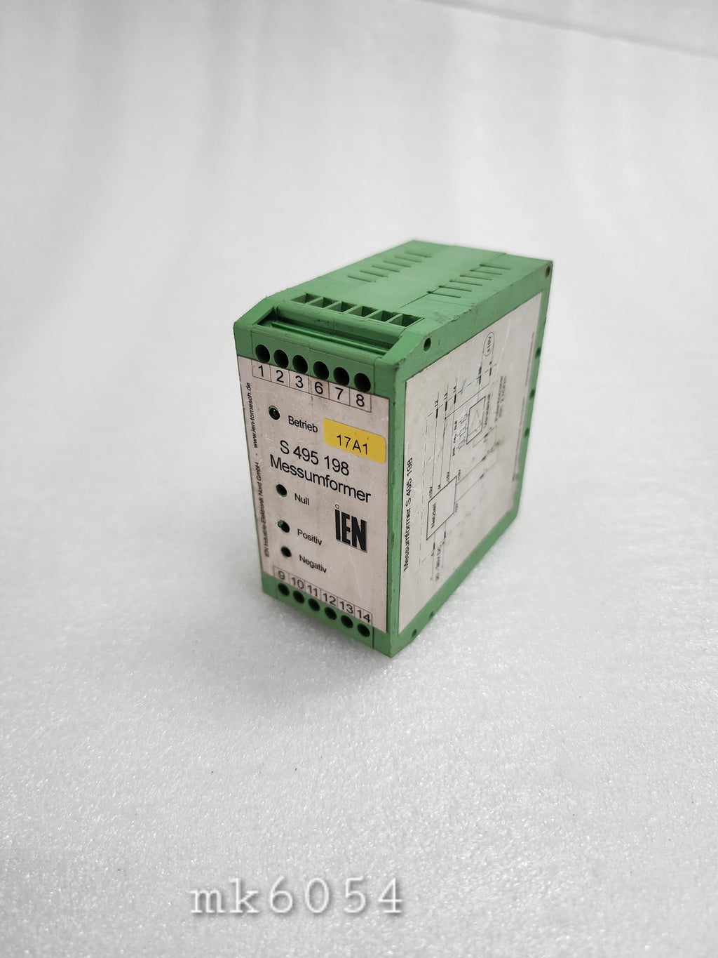 IEN INDUSTRIE ELEKTRONIK NORD S 495 198 MESSUMFORMER - BODY DAMAGE