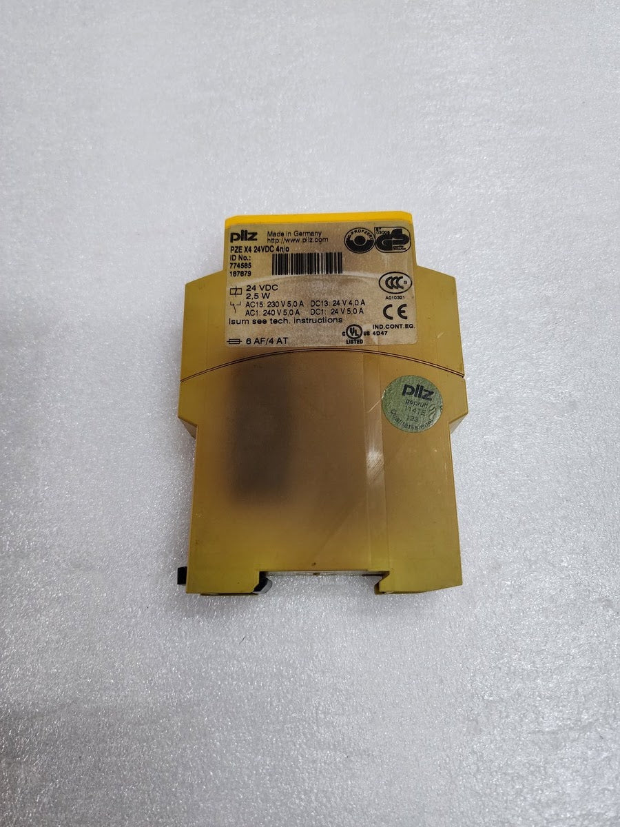 PILZ PZE X4 24VDC 4N/O SAFETY RELAY 774585