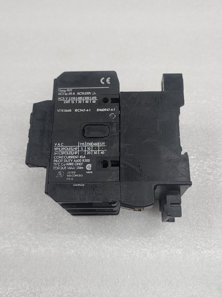 FANAL DSL63-11 CONTACTOR 85A COIL VOLTAGE 220-230V