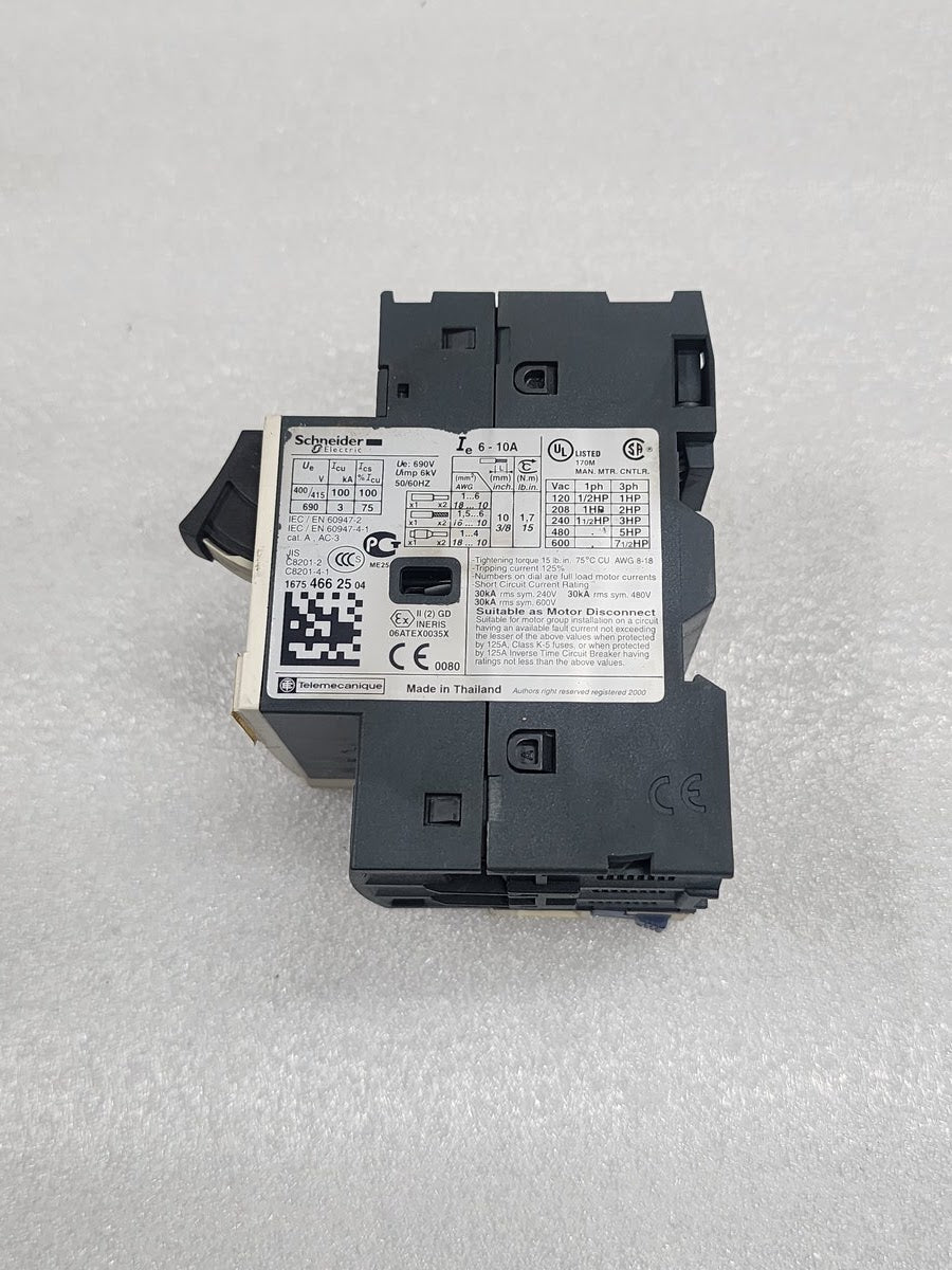 GV2ME14 MOTOR CIRCUIT BREAKER 6-10A