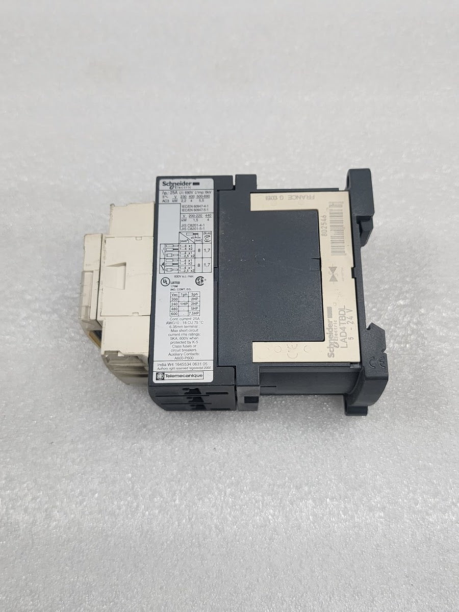 LC1D09BD CONTACTOR 24VDC LAD4TBDL