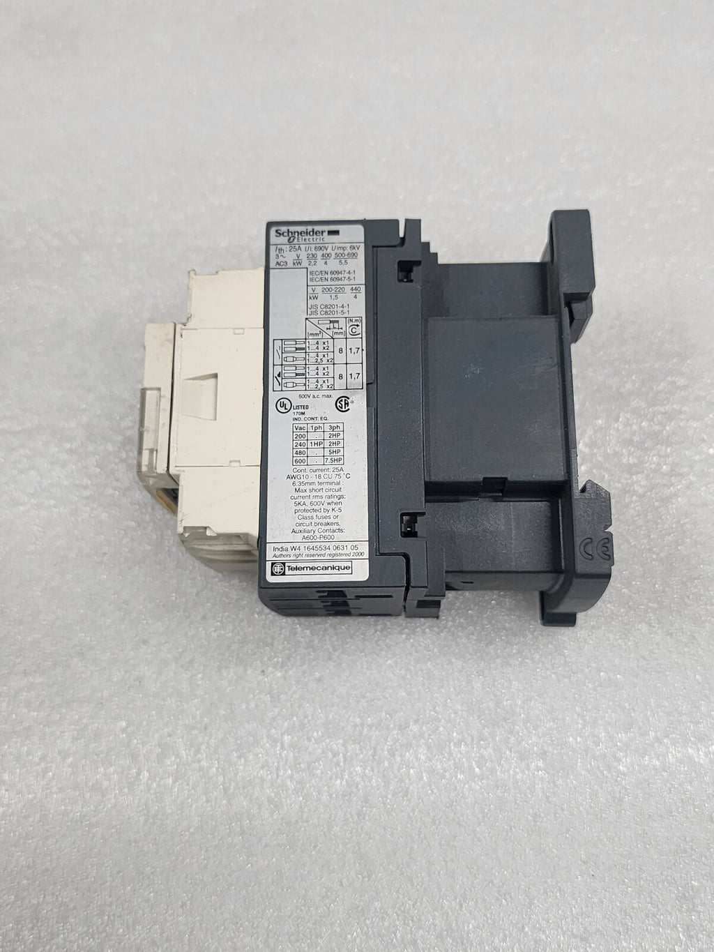 LC1D09 CONTACTOR 25A