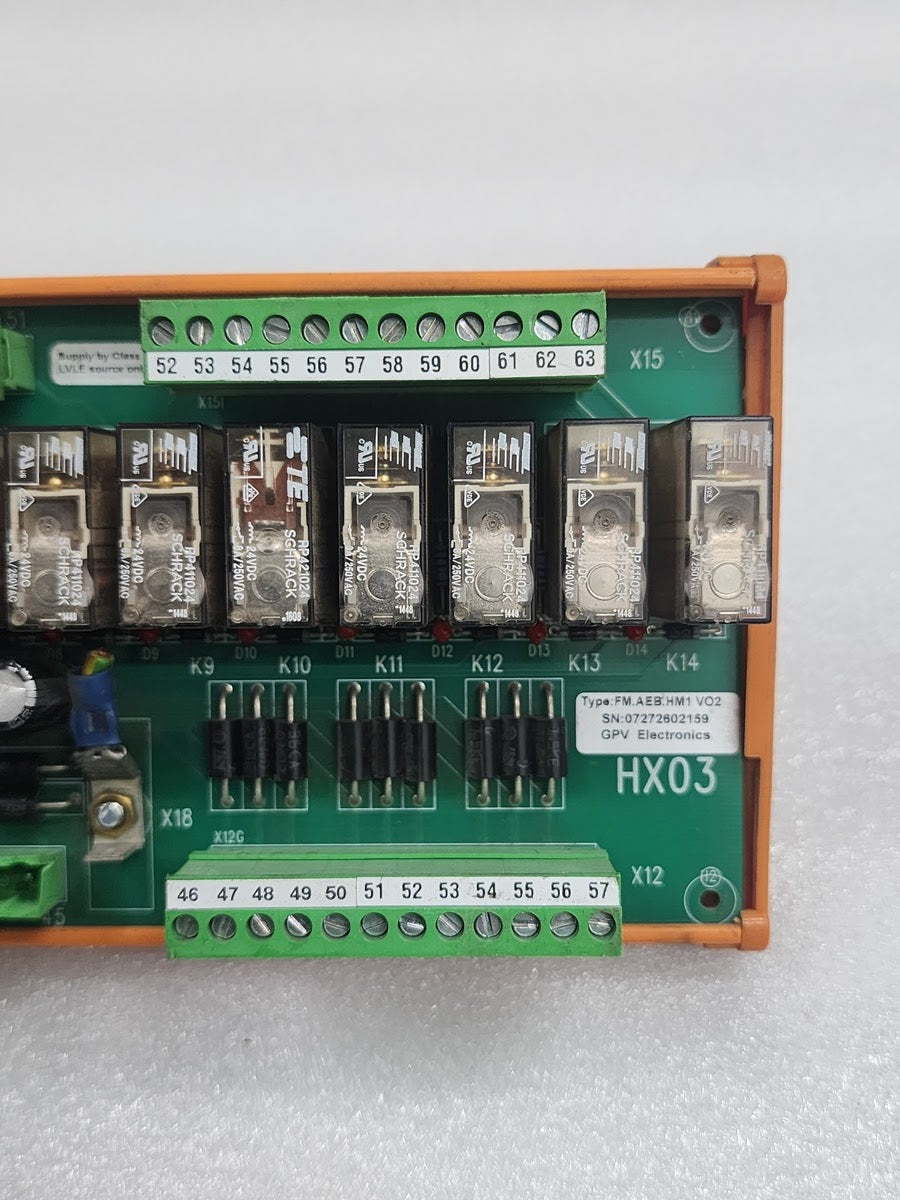 GPV ELECTRONICS FM.AEB.HM1 VO2 TERMINAL BOARD