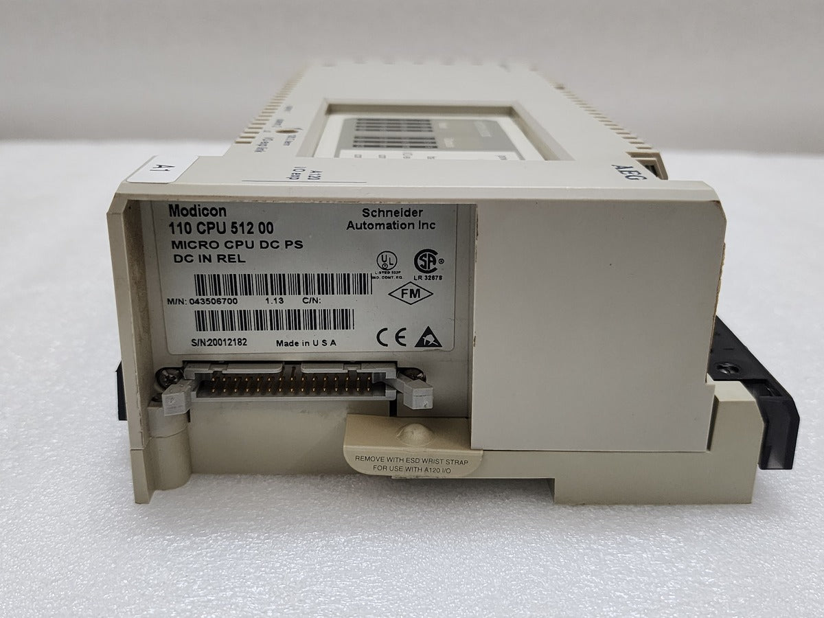 110 CPU 512 00 PLC CONTROLLER MICRO CPU DC PS DC IN REL