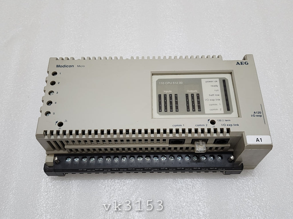 110 CPU 512 00 PLC CONTROLLER MICRO CPU DC PS DC IN REL