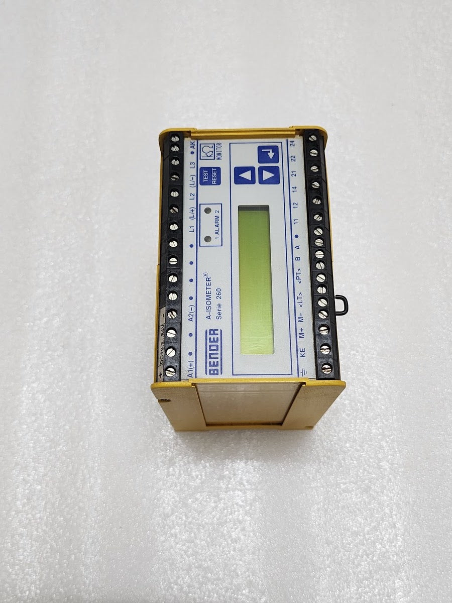 BENDER SERIE 260 IRDH 265-222 A-ISOMETER B91068073 INSULATION MONITORING DEVICE