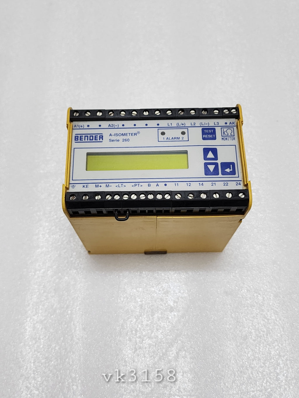 BENDER SERIE 260 IRDH 265-222 A-ISOMETER B91068073 INSULATION MONITORING DEVICE
