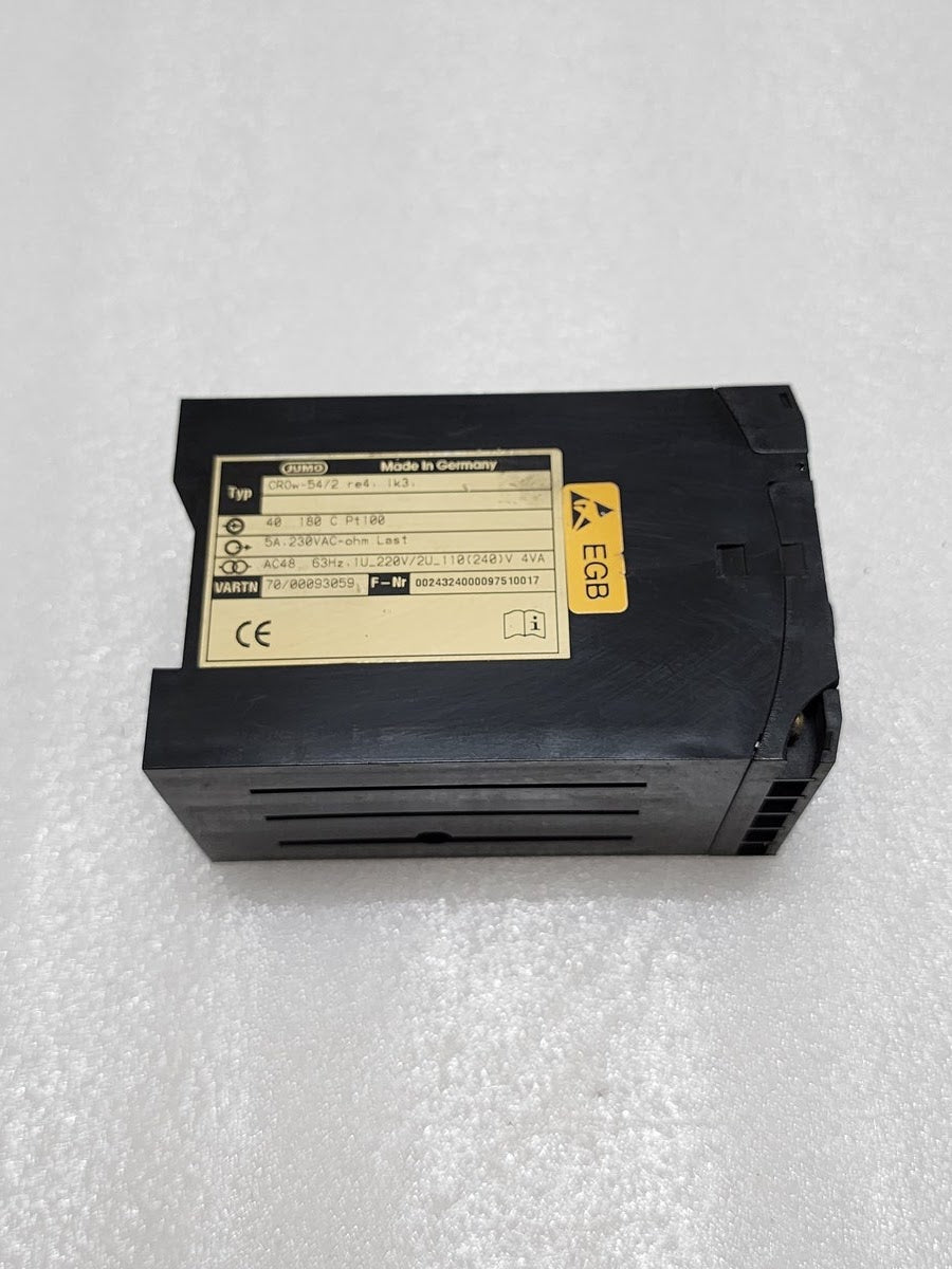 JUMO CR0W-54/2 RE4 IK3 TEMPERATURE CONTROLLER