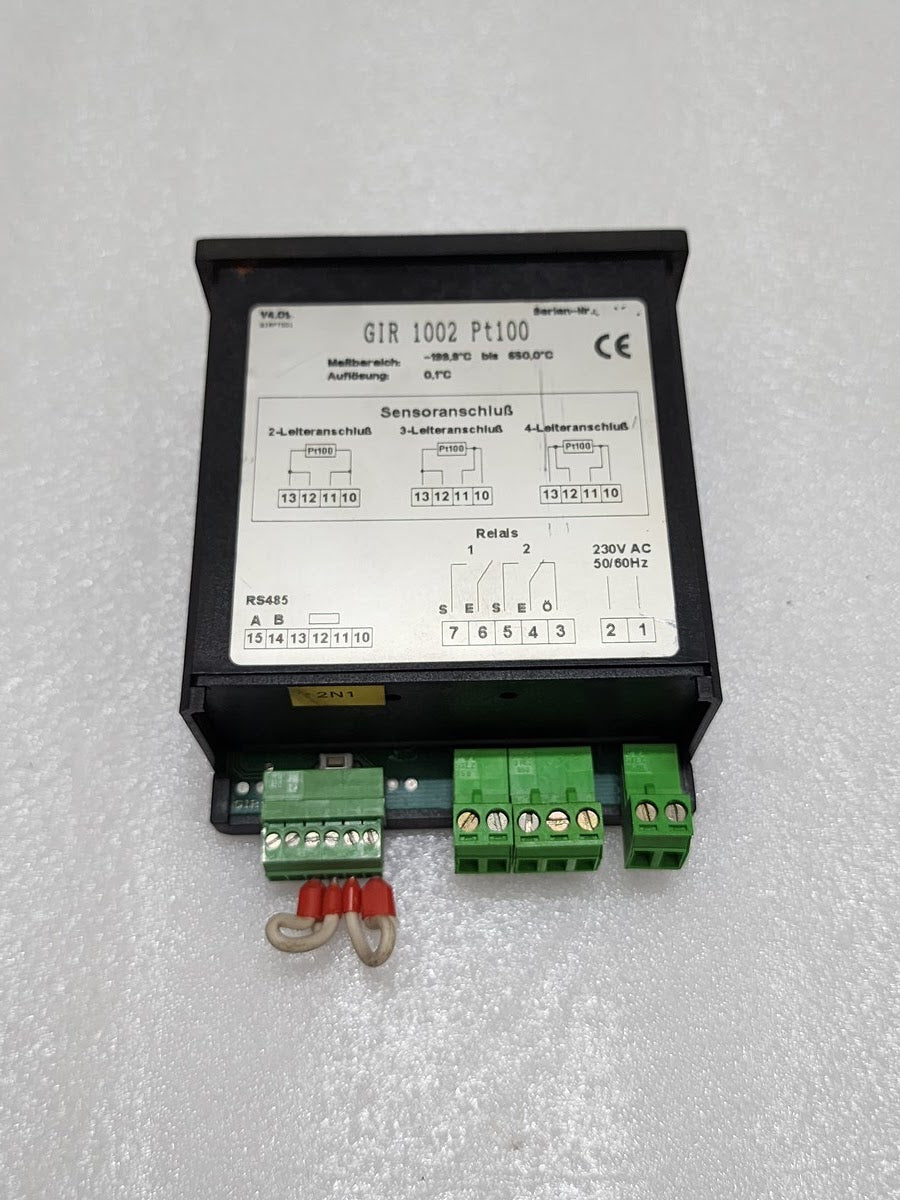 GREISINGER ELECTRONIC GIR 1002 PT100 TEMPERATURE CONTROLLER 230VAC
