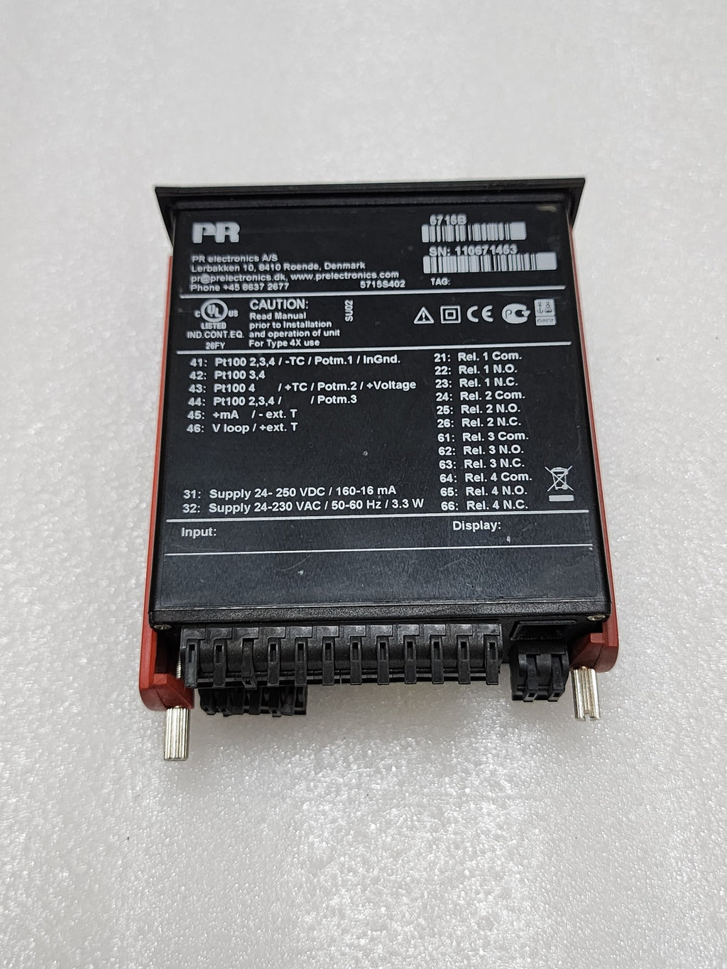 PR ELECTRONICS 5715B LED INDICATOR